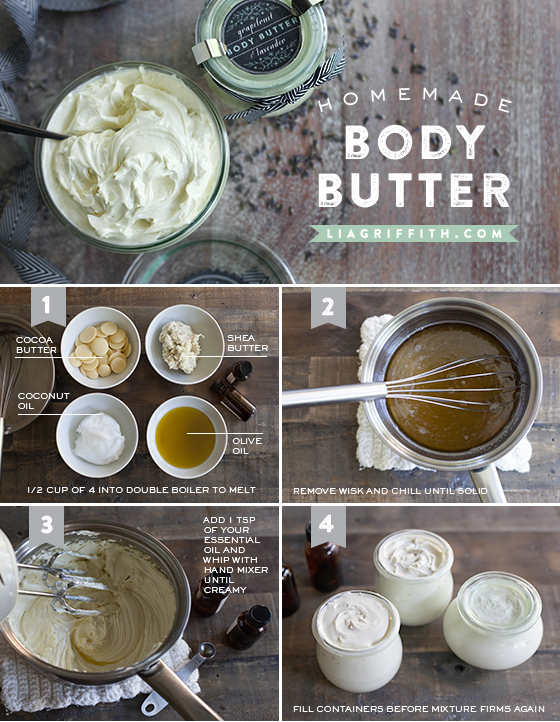 homemade olive body butter